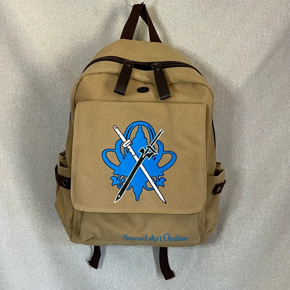 Anime Sword Art Online Cartoon Canvas Backpack